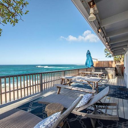 Hawaii Oceanfront Beach House Paradise On The Beach Family Activities Haleiwa Exteriör bild