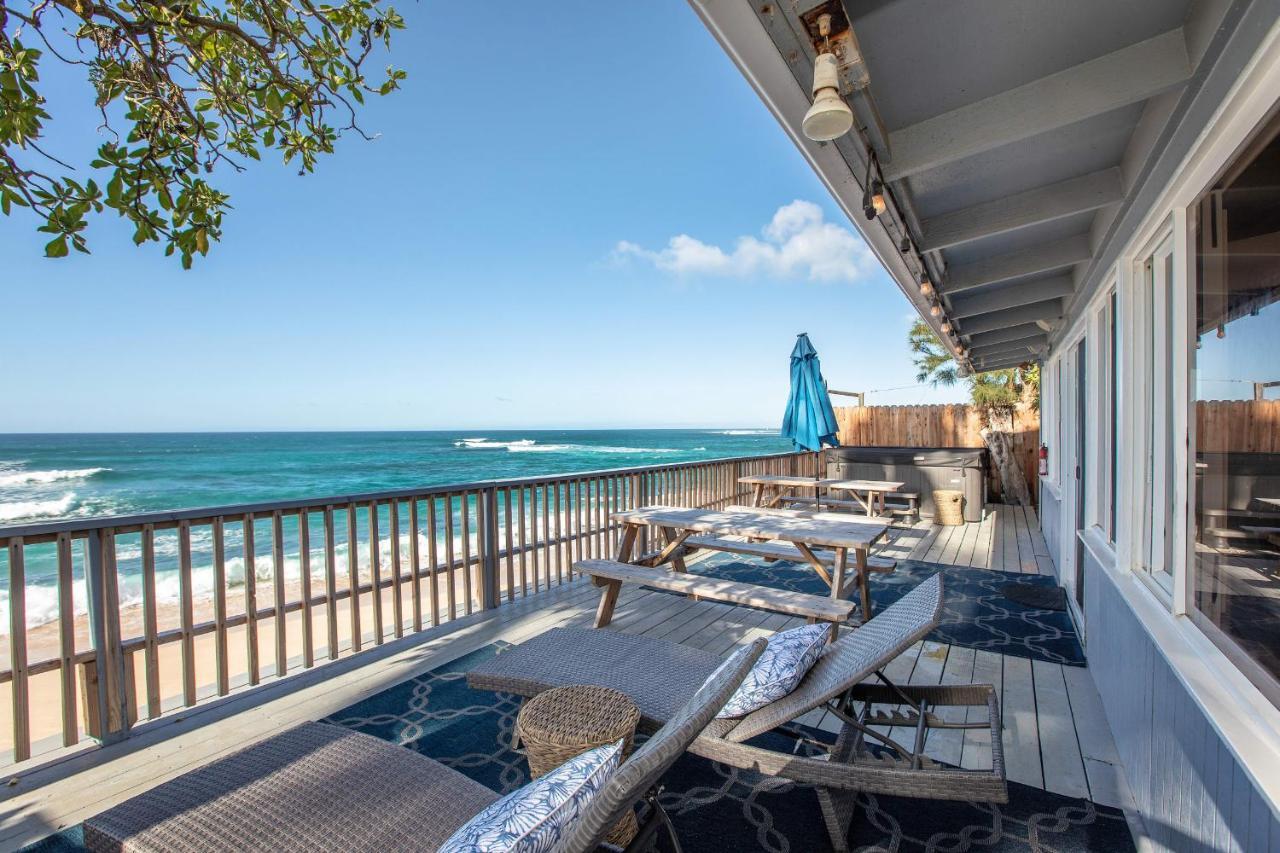Hawaii Oceanfront Beach House Paradise On The Beach Family Activities Haleiwa Exteriör bild